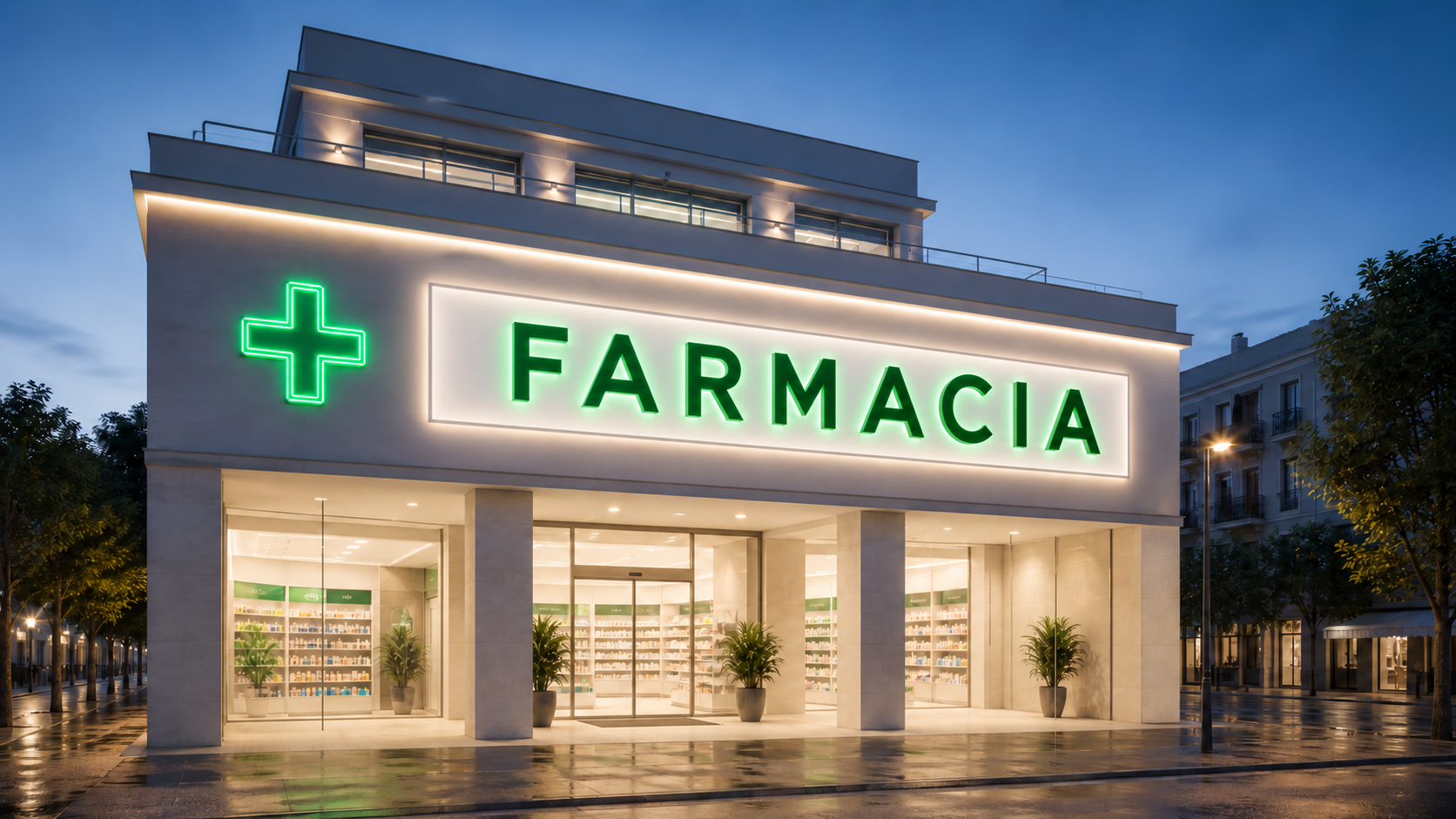 Infograf&iacute;a de dise&ntilde;o de farmacia