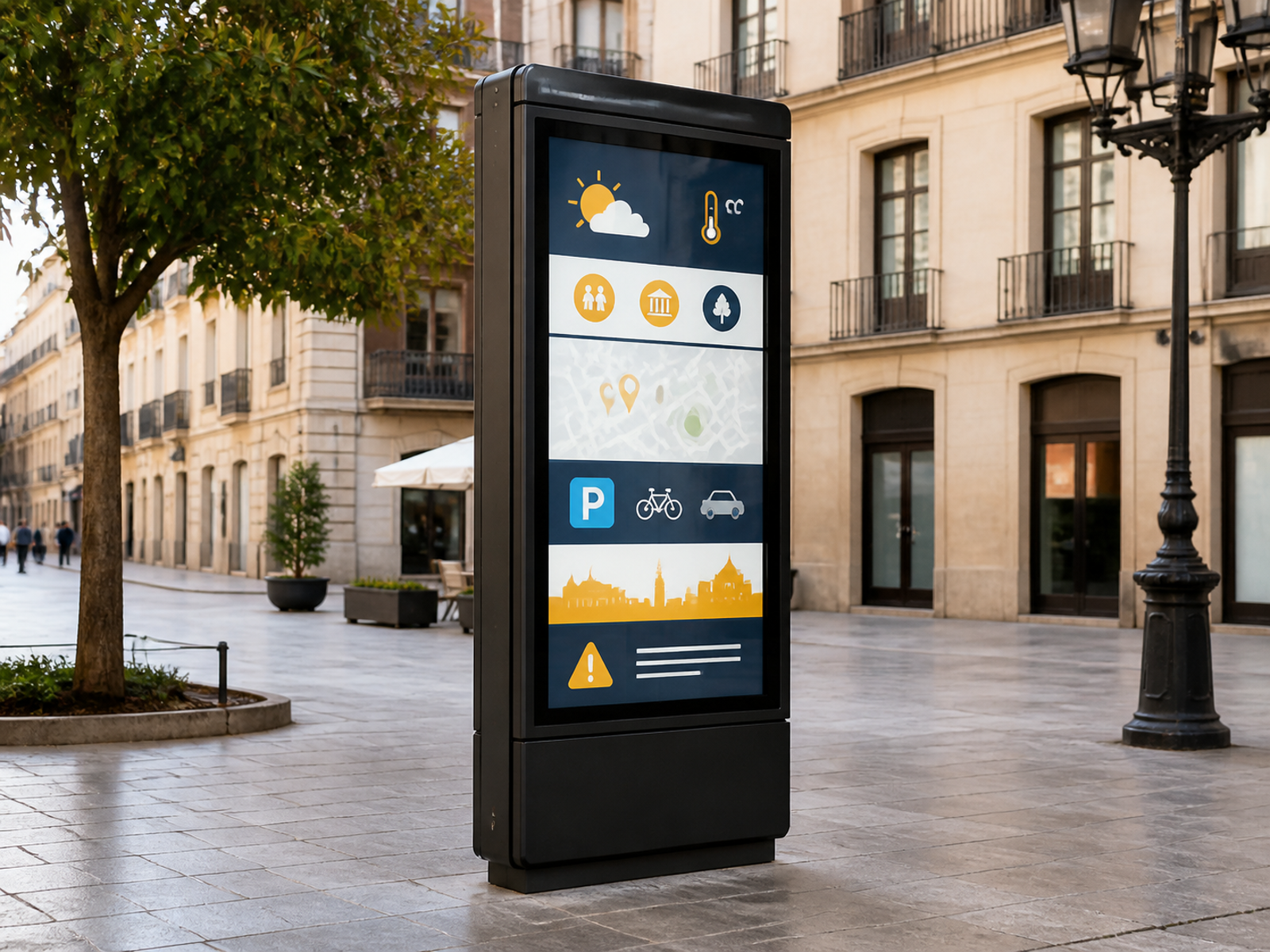 Pantalla LED informativa urbana Luminotecno I01